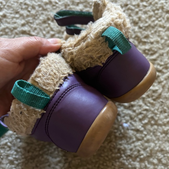 SOLD Ten Littles Furry High Tops Power Purple w/ Box Toddler 7 - Picture 7 of 9